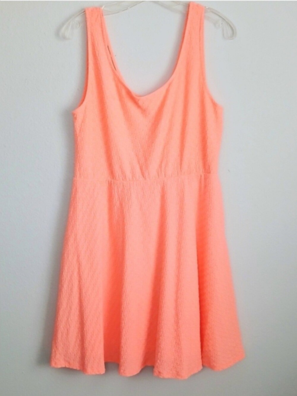 Mossimo Supply Co Women's Sleeveless Sundress Neon Peach Balletcore